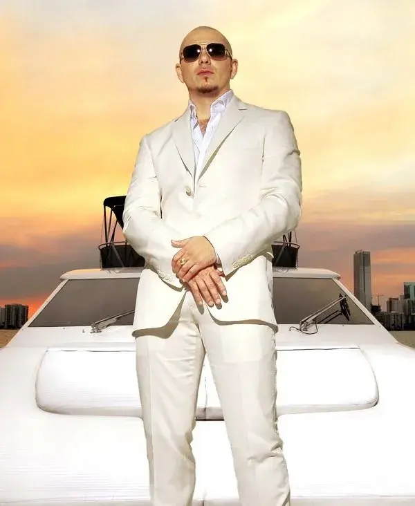 Pitbull White Suit