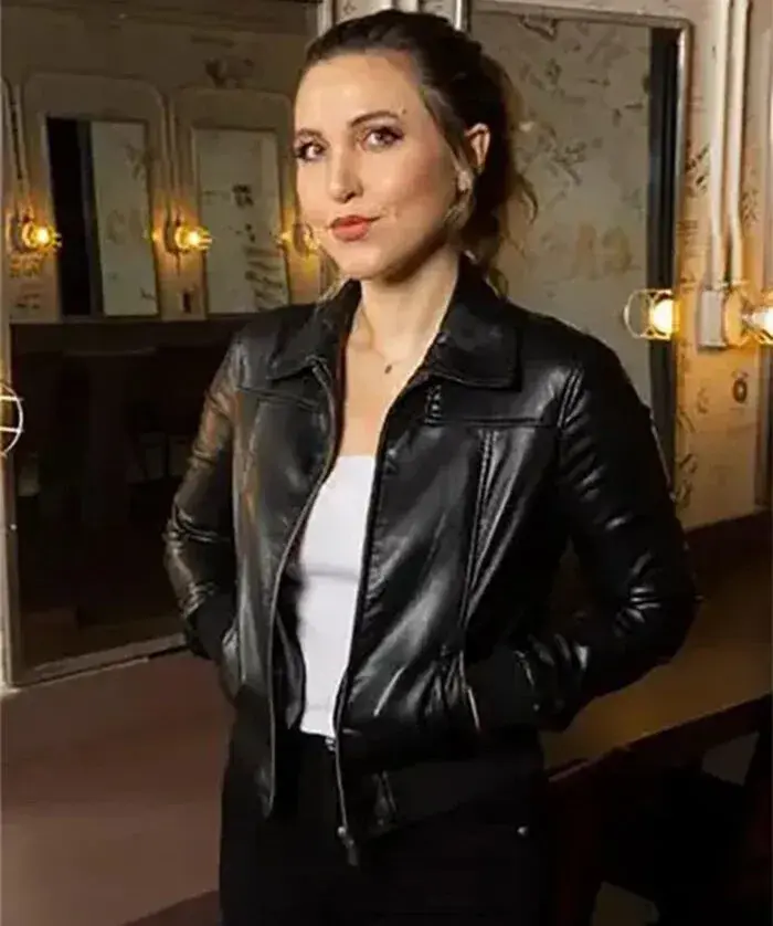 You can’t go wrong with a black leather jacket