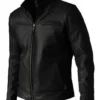 Men’s Black Leather Biker Jacket Premium Quality