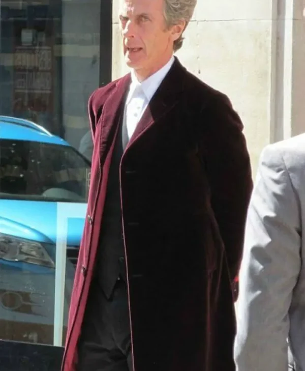Doctor Who Peter Capaldi Maroon Coat