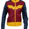 Buy Wonder Woman Princess Diana Leather Jacket Front