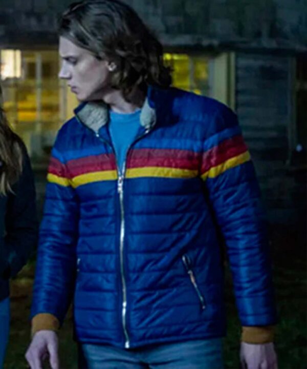 Nancy Drew Alex Saxon Blue Puffer Jacket