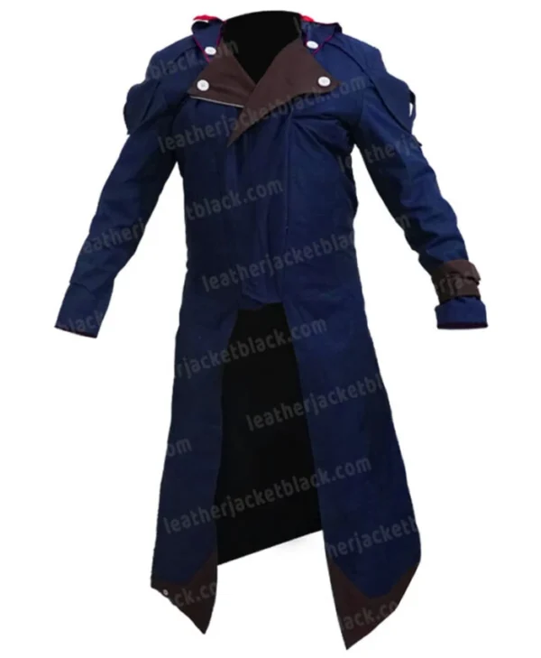 Buy Assassins Creed Unity Arno Dorian Blue Costume Coat Front