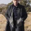 Succession S02 Kieran Culkin Grey Mid Length Coat