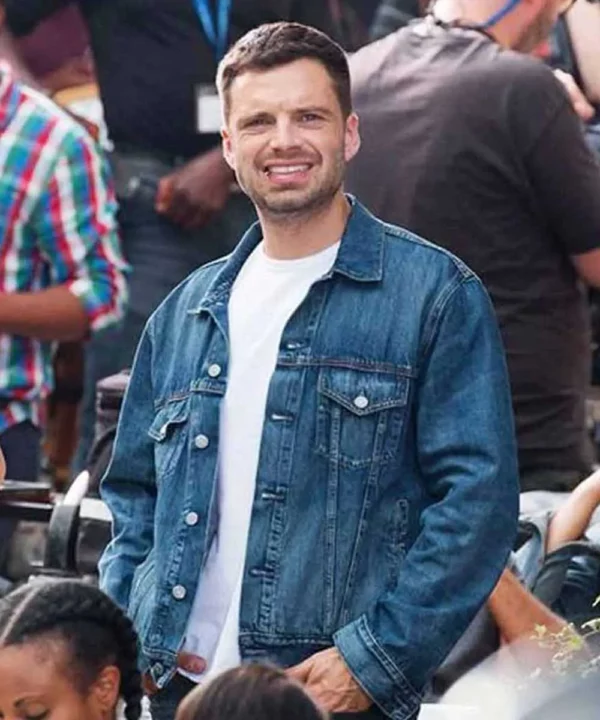 Sebastian Stan The 355 Blue Jacket