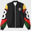 Unisex 8 Ball 90s Style Multicolor Bomber Jacket For Sale