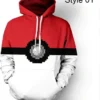 Buy Pokemon Go Pokeball Cotton and Polyester Hoodie style 1
