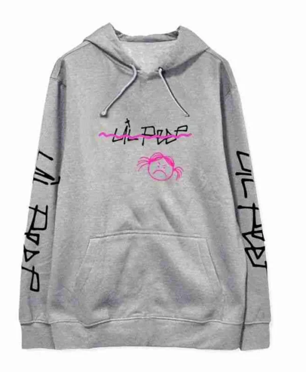 Lil Peep Angry Girl Grey Hoodie