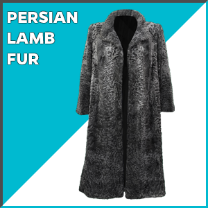 Women Persian Lamb Broadtail Fur Duster Black Long Coat LJB 2