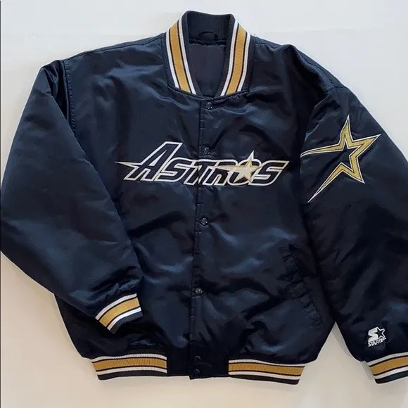 Houston Astros Jacket | Unisex Vintage Parachute Jacket | Handmade Retro  Jacket