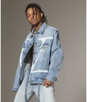 Swae Lee: Orange Varsity Jacket With White Sneakers - Iconic Celebrity  Outfits