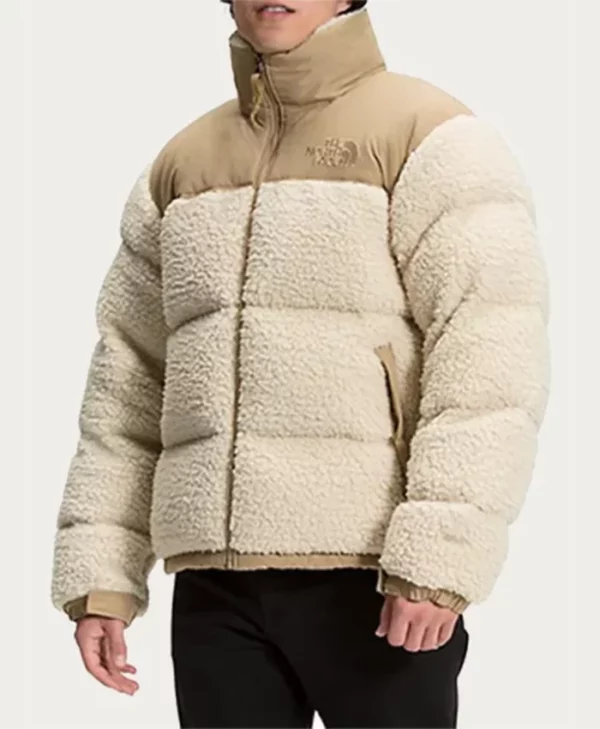 North Face Fur Nuptse Down Jacket