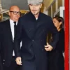 LFW Show David Beckham Trench Blue Coat