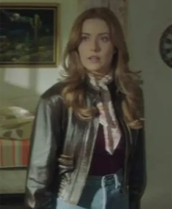 Nancy Drew S02 Kennedy McMann Brown Leather Jacket
