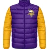 Minnesota Vikings Puffer Jacket For Men