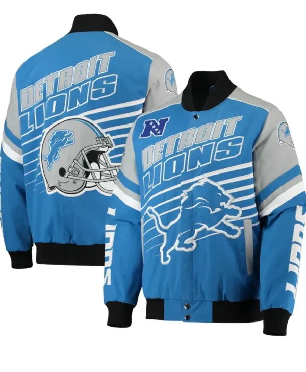 Rodrique G-III Sports Detroit Lions Bomber Jacket