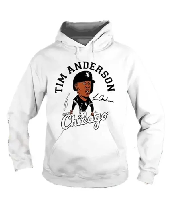Chicago White Sox Caricature White Hoodie