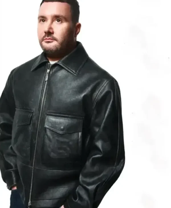 Dior X Stone Island Leather Jacket