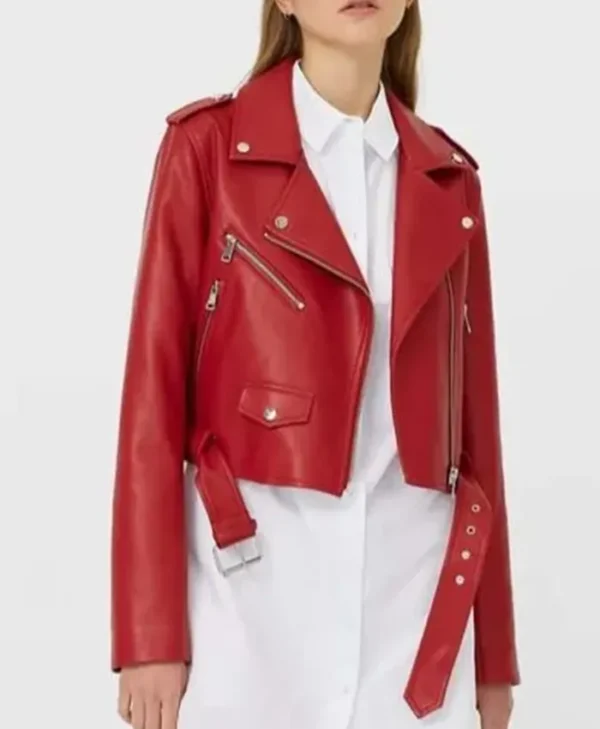 Grown-Ish S05 Annika Red Leather Jacket