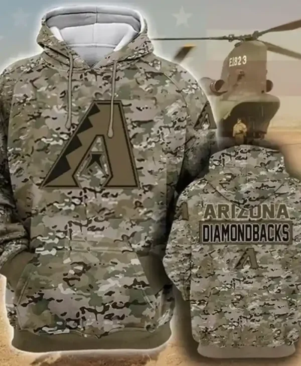 MLB Team Arizona Diamondbacks Camo Hoodie