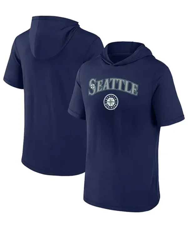 Seattle Mariners Short Sleeves Pullover Hoodie