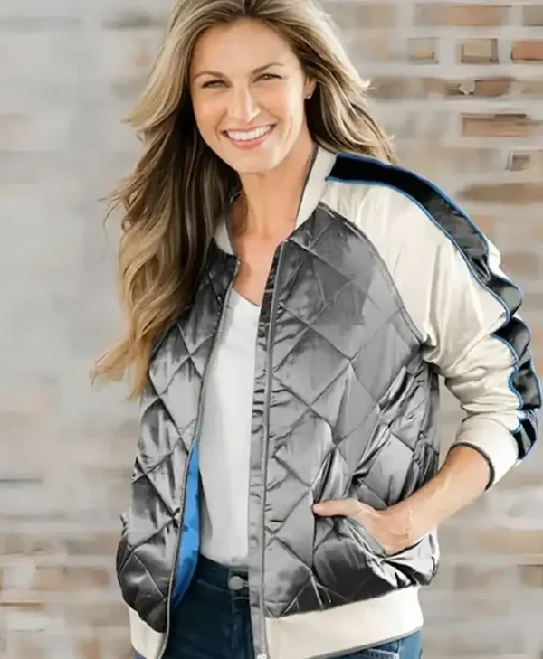 NFL Detroit Lions Erin Andrews Grey Zip-Up Jacket