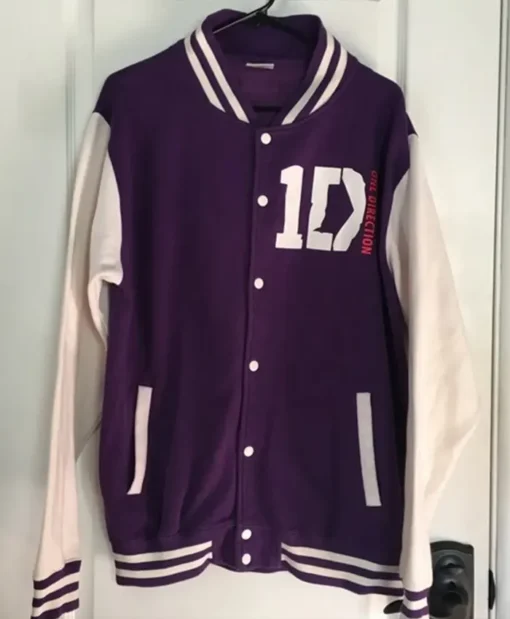 1D One Direction Varsity Jacket purple