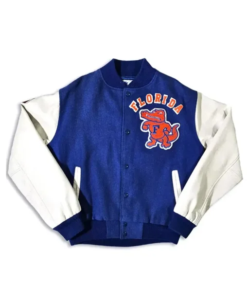 80’s Florida Gators Blue and White Wool Varsity Jacket