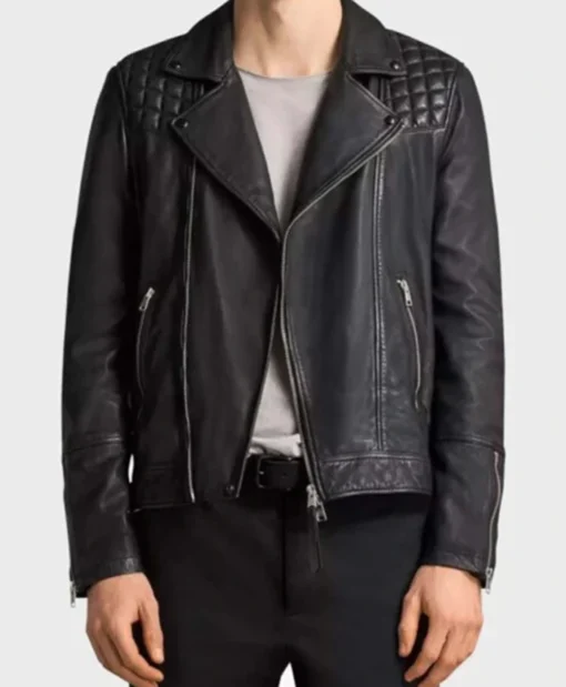 Adam Demos Sex/Life Black Quilted Biker Jacket