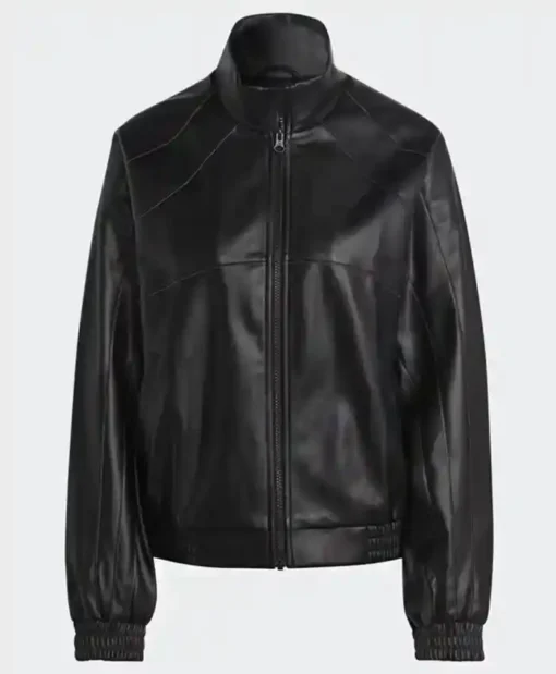 Adicolor Trefoil Black Leather Jacket