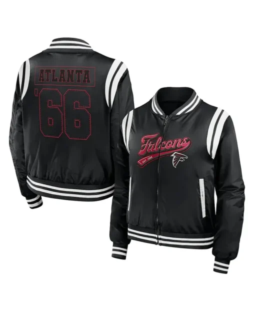 Albert Atlanta Falcons Black Bomber Jacket