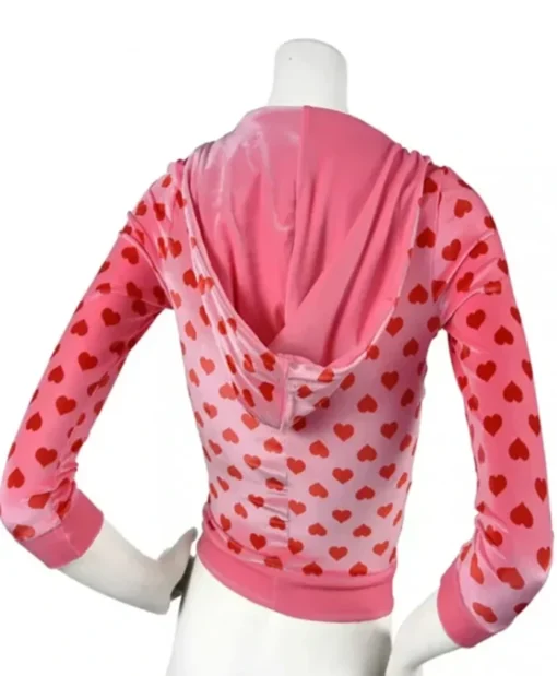 All over Heart Print Jennifer’s Pink Body Tracksuit