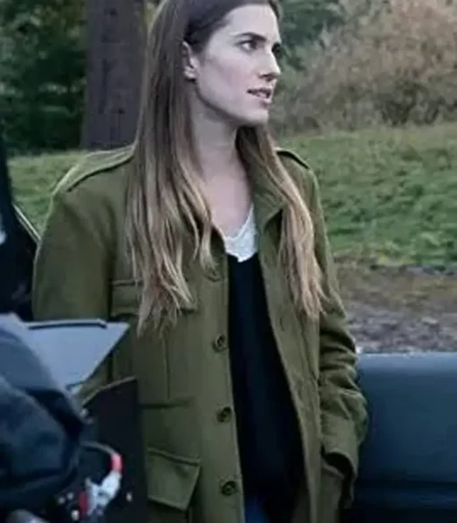 Allison Williams M3GAN 2023 Green Coat