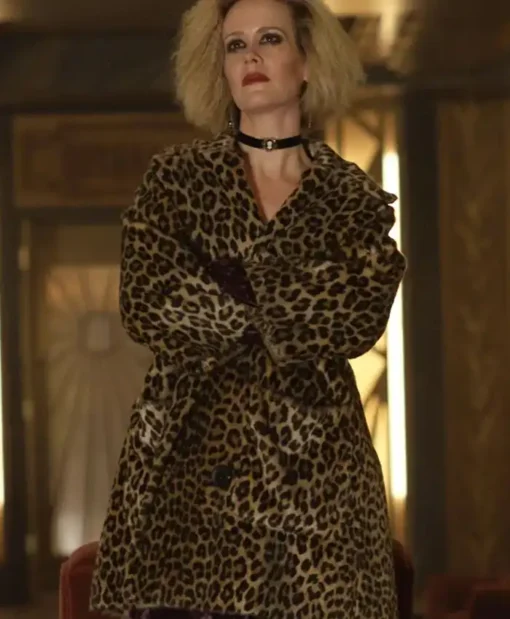 American Horror Story Lana Winters Leopard Coat