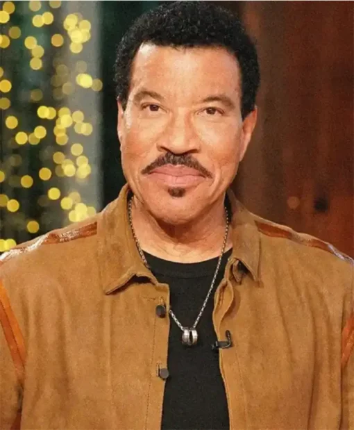 American Idol Lionel Richie Brown Suede Shacket