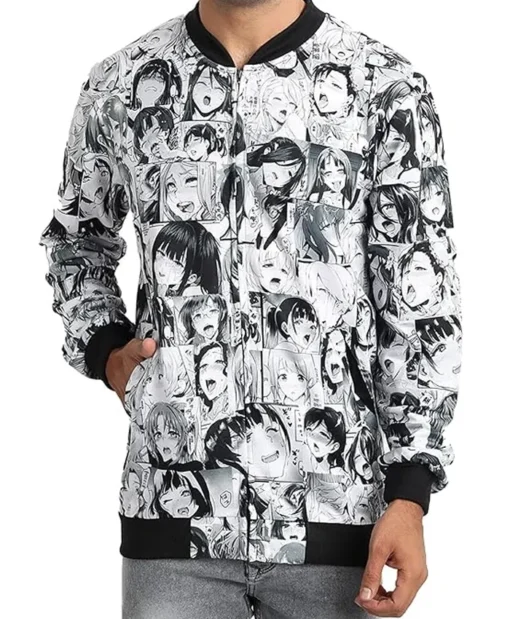 Anime Ahegao Bomber Jacket