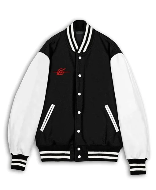 Anime Letterman Varsity Black Jacket For Men And Women