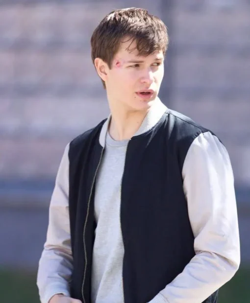 Ansel Elgort Baby Driver Bomber Jacket