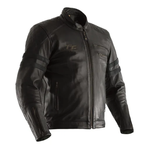 Anthony RST Iom Tt Hillberry 2 Ce Black Moto Leather Jacket