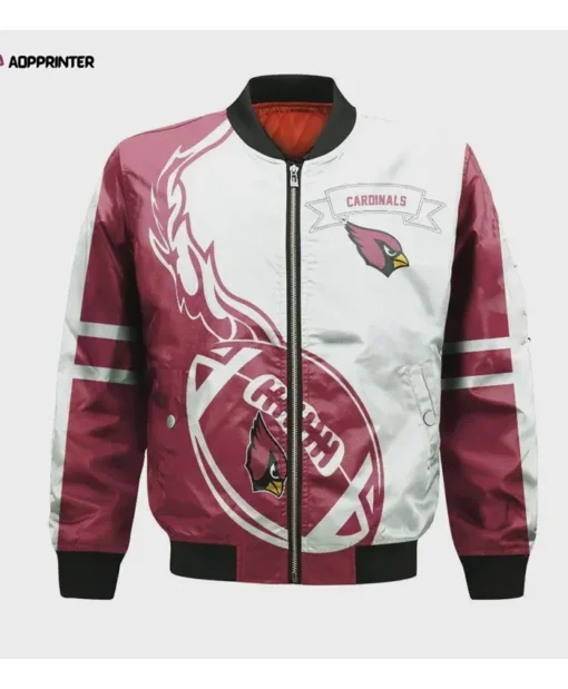 Arizona Cardinals 3d Printed Bomber Jacket