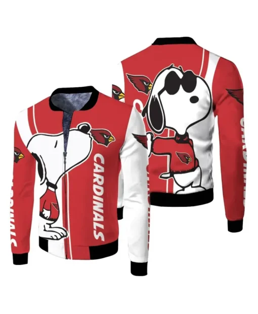 Arizona Cardinals Miles Snoopy 3D Printed Bomber Jacket