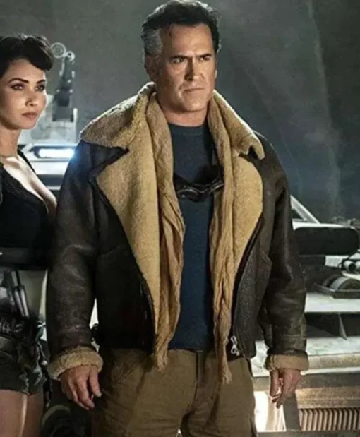 Ash vs Evil Dead Bruce Campbell Shearling Jacket