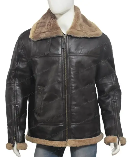 Austin Dark Brown B3 Aviator Sheepskin Jacket