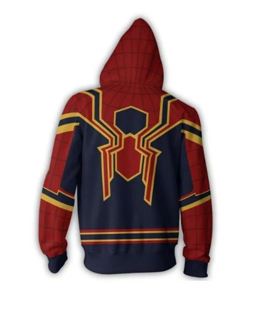 Avengers Infinity War 2018 Mens Spider Man Hoodie Coolest RDJ