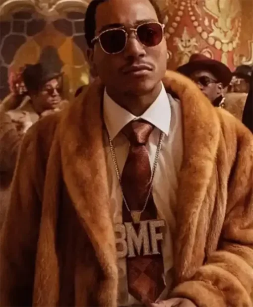 BMF Lil Meech Brown Fur Coat