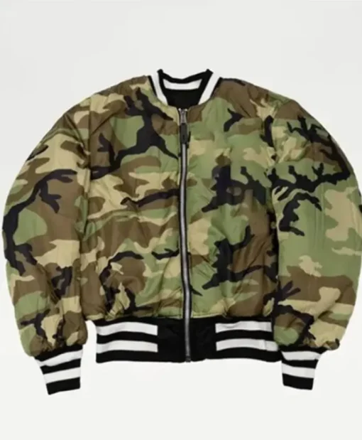 Baltimore Orioles Camo Bomber Jacket