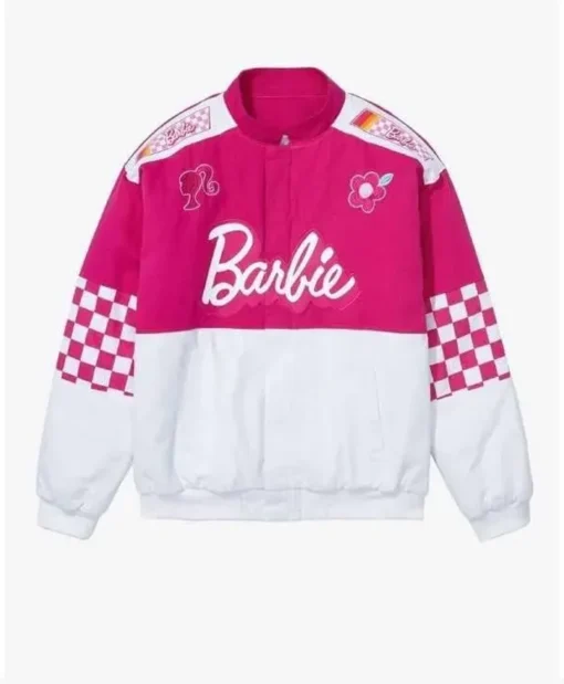 Barbie Racer Pink Cotton Jacket