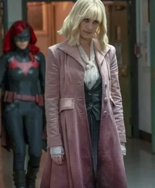 Batwoman Beth Kane Corduroy Pink Trench Coat