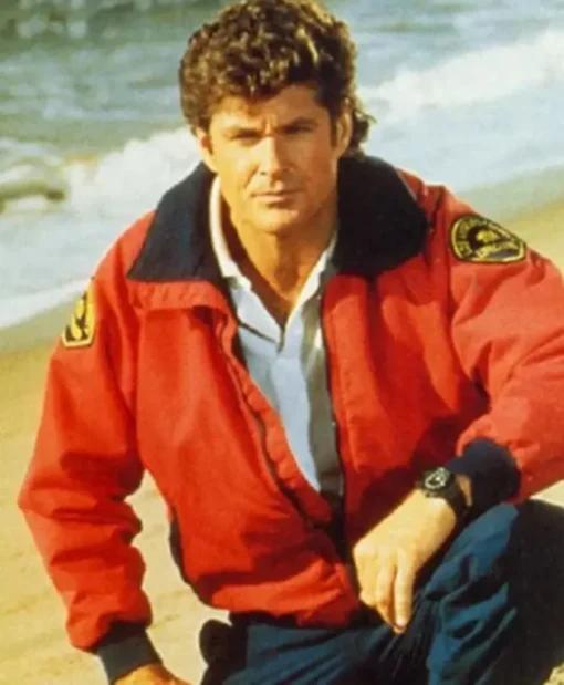 Baywatch Mitch Buchannon Red Jacket