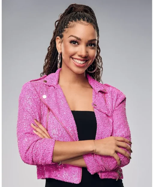 Beat Shazam S07 Corinne Foxx Pink Biker Jacket